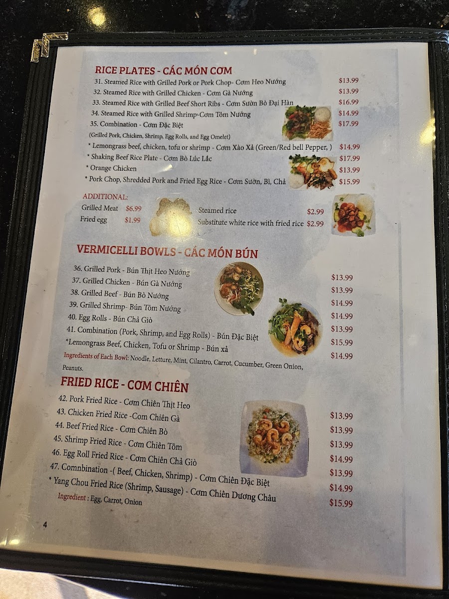 Phở Number One Restaurant Menu - Image 4